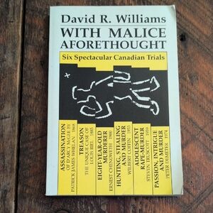 'With Malice Aforethought' Book - Yellow Cover
